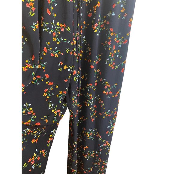 CeCe halter jumper black multicolored floral - Picture 4 of 10